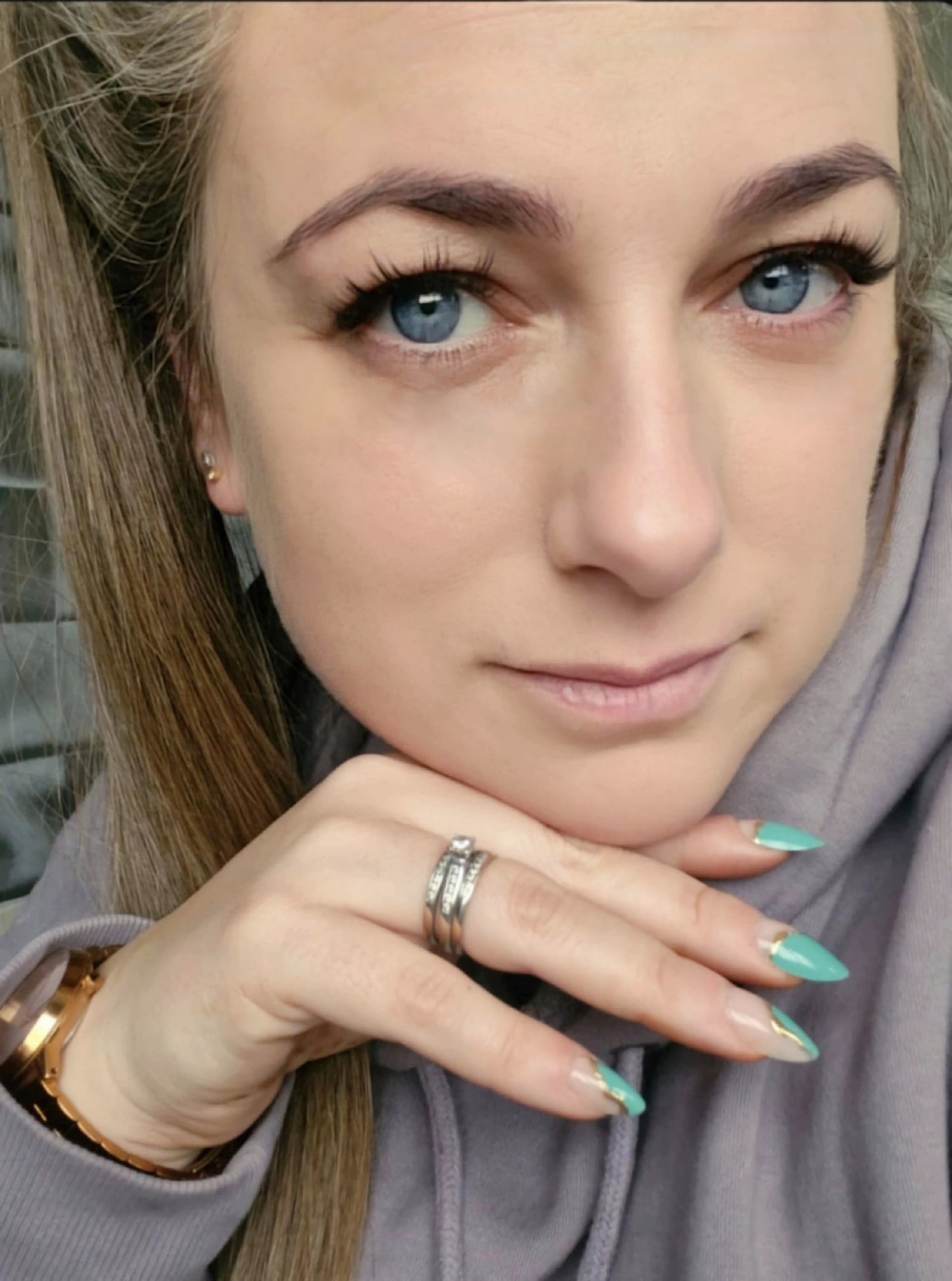 Green Gold Gemstone DIY Manicure Kit