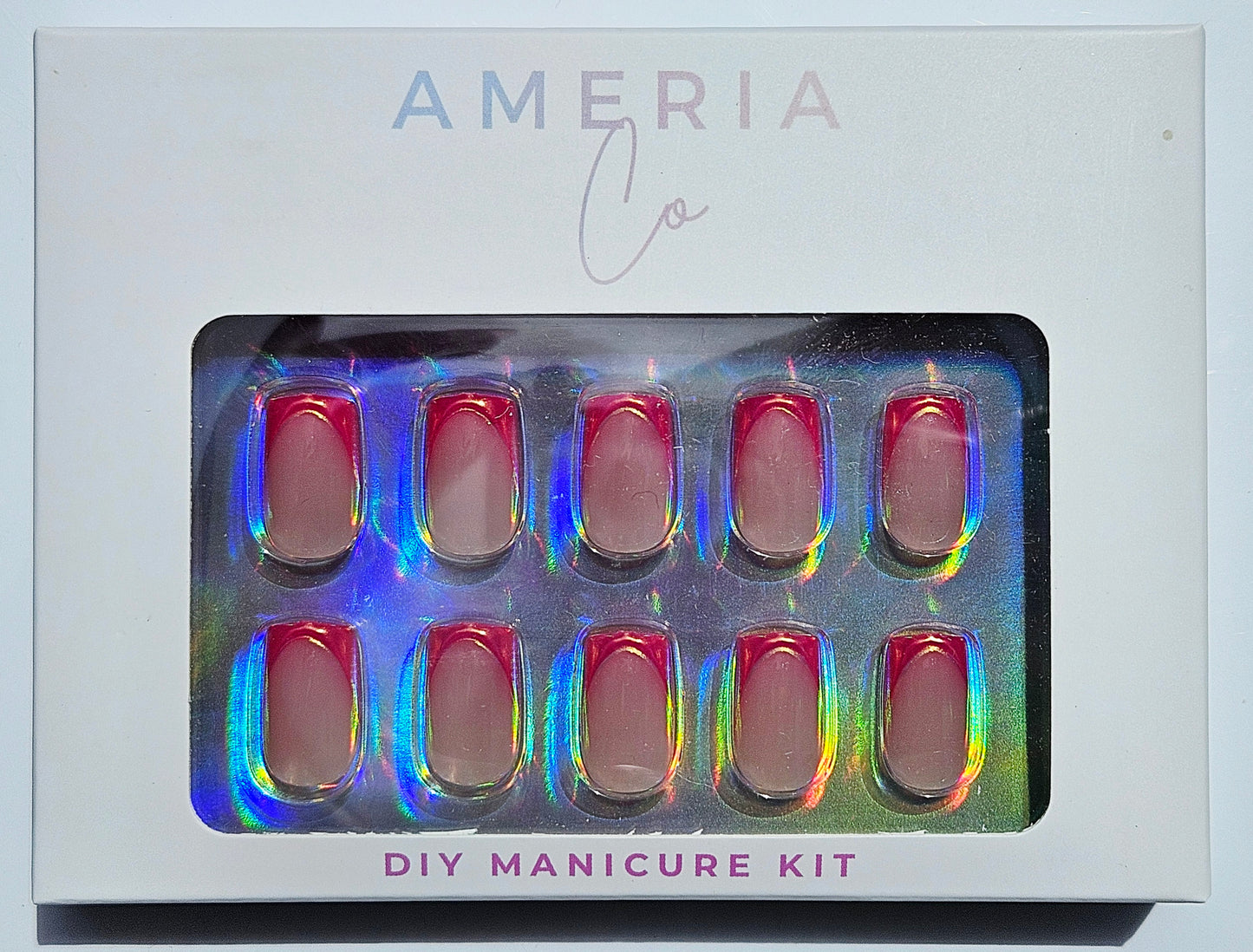 Fuscia Gold French DIY Manicure Kit