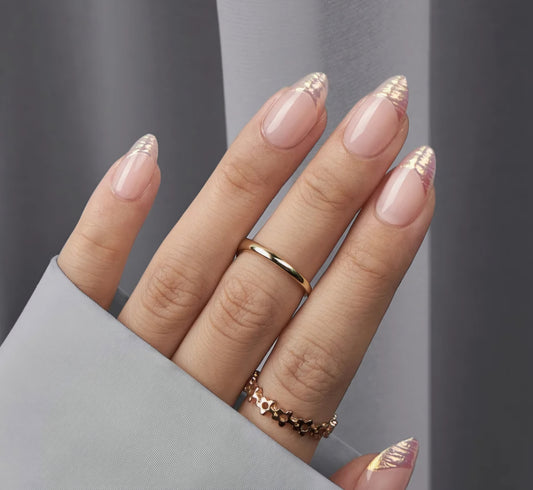 Silver/Gold French DIY Manicure Kit