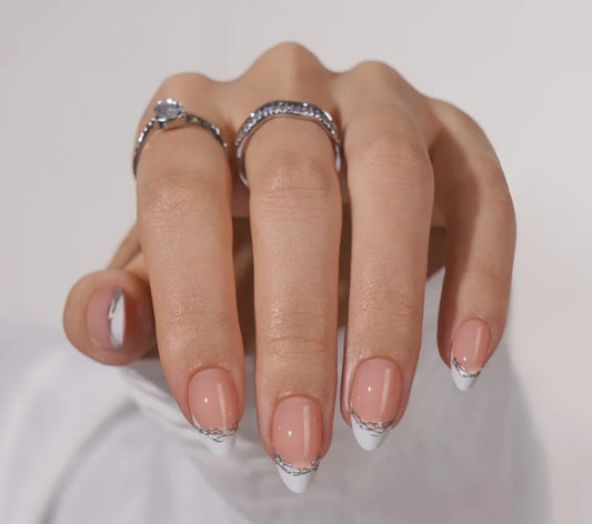 Silver Accent French DIY Manicure Kit