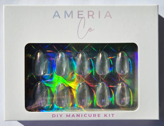 Silver Cat Eye DIY Manicure Kit