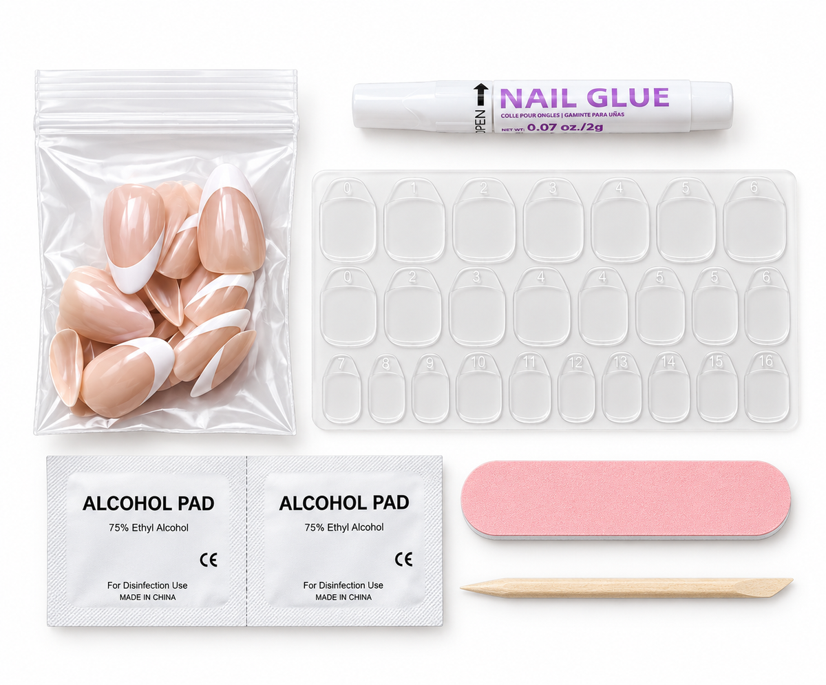 MANI OF THE MONTH Glazed White French DIY Manicure Kit