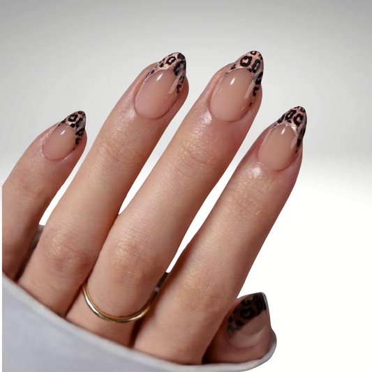 Bronze Leopard French DIY Manicure Kit