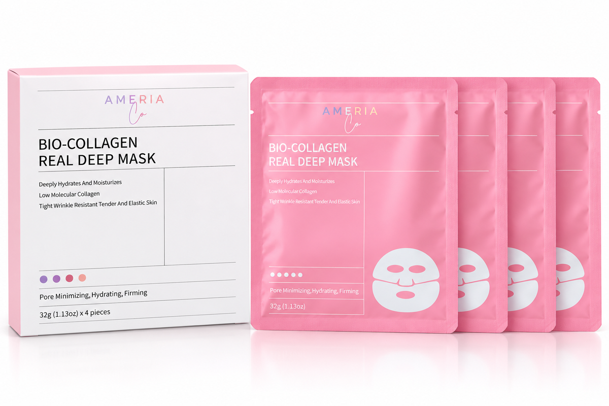 Bio Collagen Mask 4 pce Box