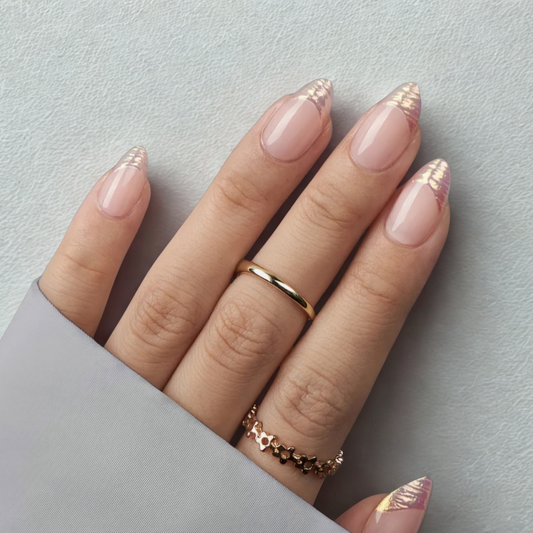 Silver/Gold French DIY Manicure Kit