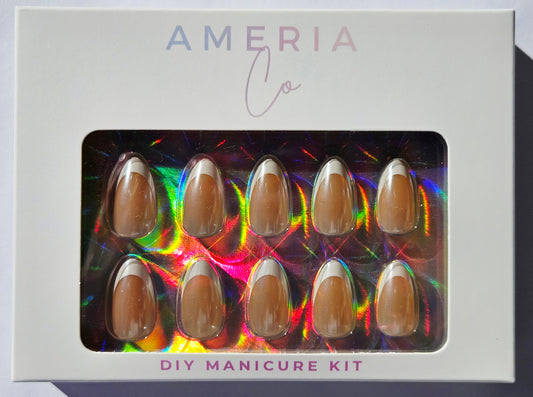 Glazed White French DIY Manicure Kit