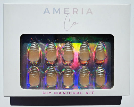 Silver Tips DIY Manicure Kit